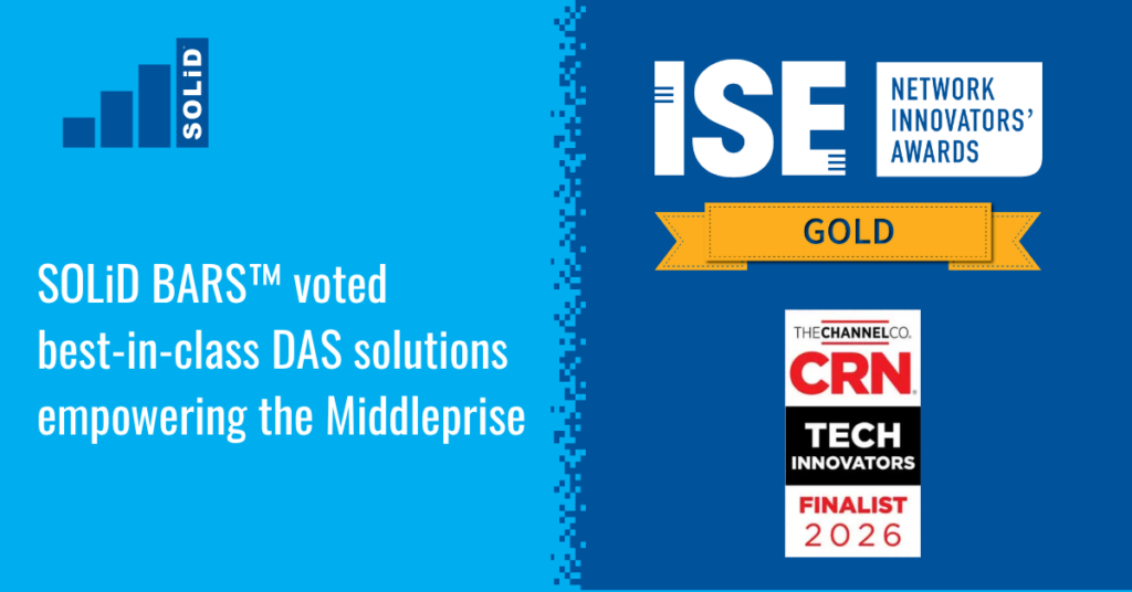 SOLiD BARS cellular coverage solution recognized with Innovation award 2026 honors.